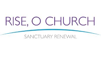 Rise, O Church Sanctuary Renewal Logo (Purple writing)