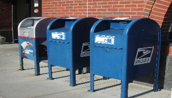 Post office drop off boxes